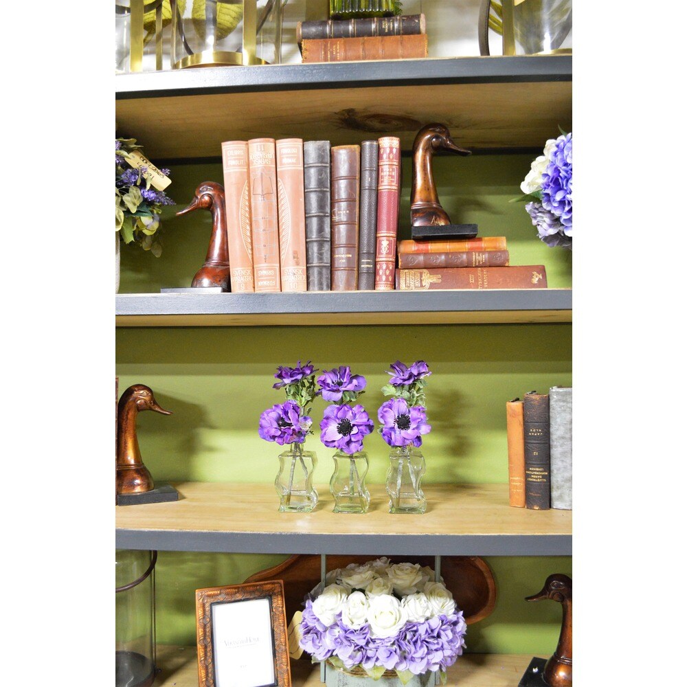 Creative Displays Faux Purple Silk Floral Bouquets (Set of 3)