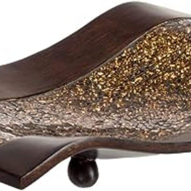 Creative Scents Schonwerk Decorative Walnut Color Centerpiece Dish