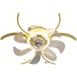 Creative Style 20-Inch Ceiling Fan with Dimmable LED, Remote Control, 6-Speed Wind