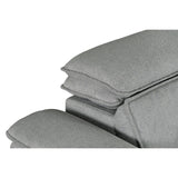 Creed Light Grey Sectional Sofa Bed with Storage Ottoman