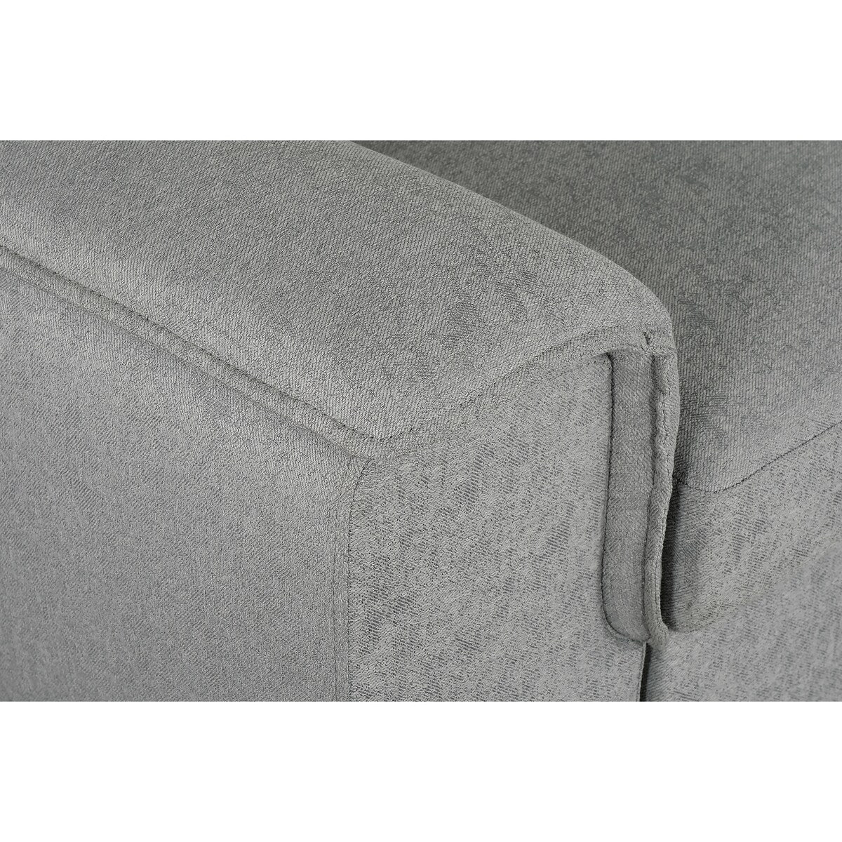 Creed Light Grey Sectional Sofa Bed with Storage Ottoman