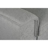 Creed Light Grey Sectional Sofa Bed with Storage Ottoman