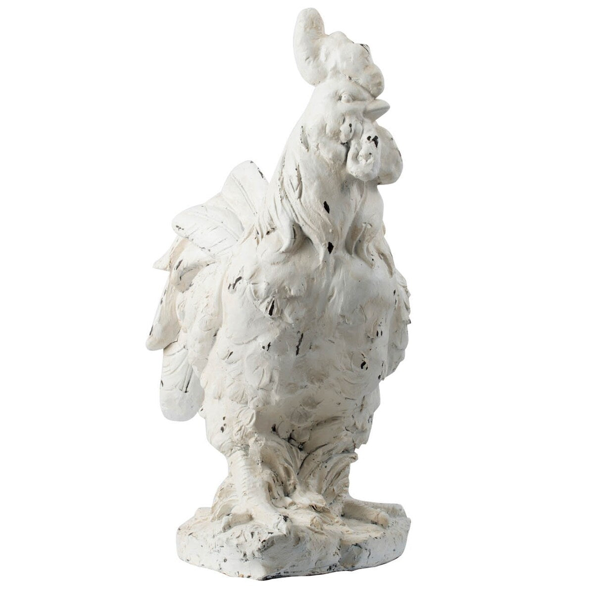 A&B Home Crisp White 22-inch Rooster Figurine