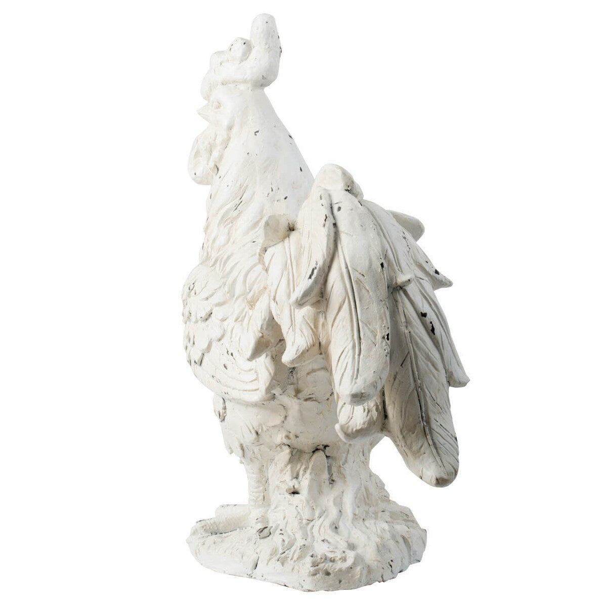 A&B Home Crisp White 22-inch Rooster Figurine