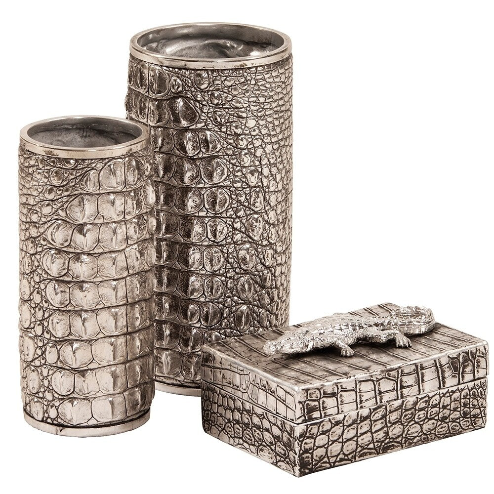Crocodile Texture Vase Set