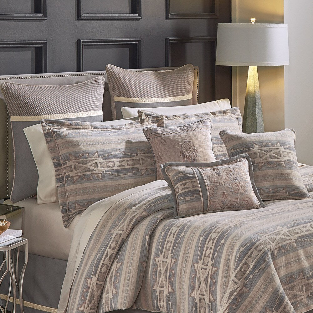 Croscill Ansonia Chenille Jacquard Wopven Southwest 4 Piece Comforter Set