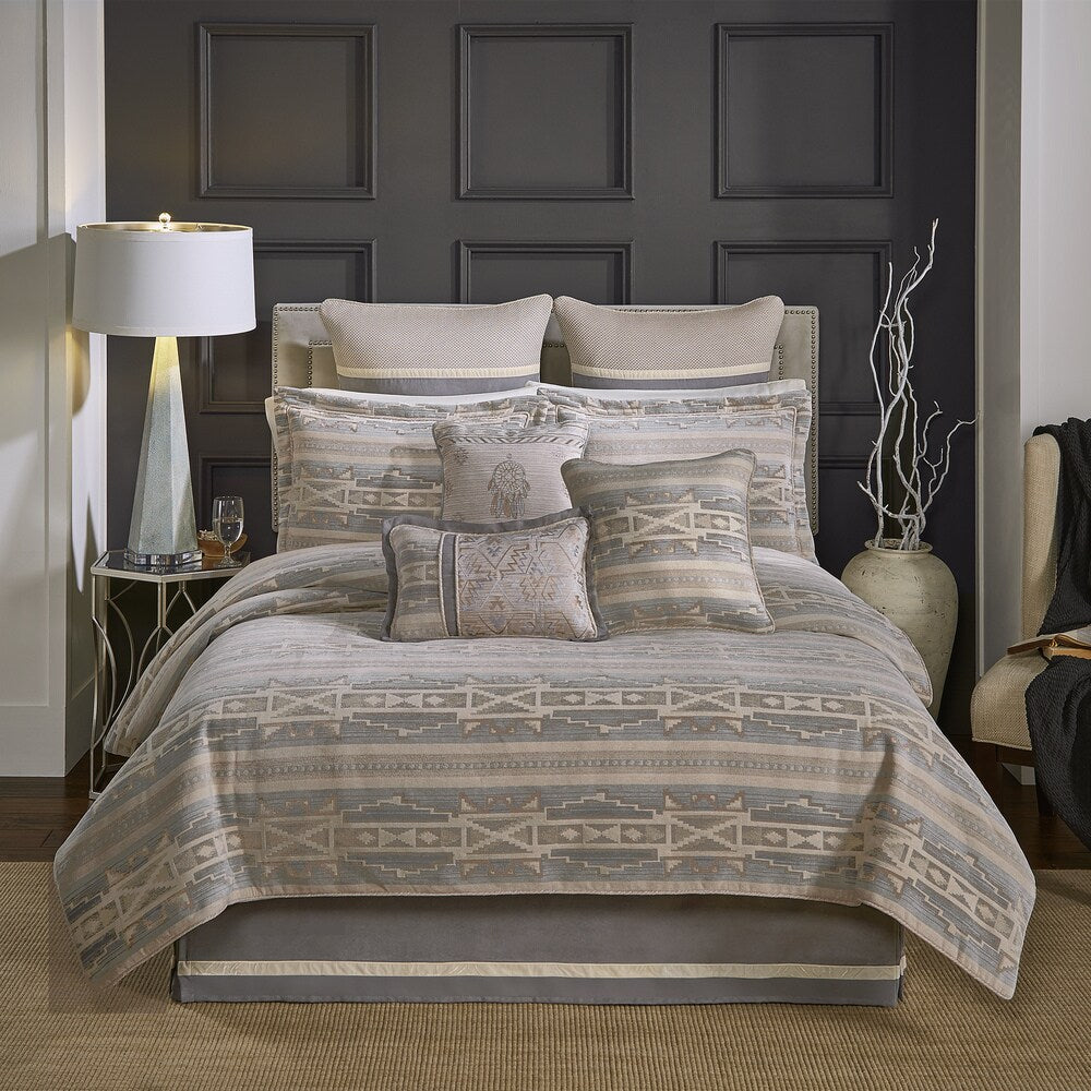 Croscill Ansonia Chenille Jacquard Wopven Southwest 4 Piece Comforter Set