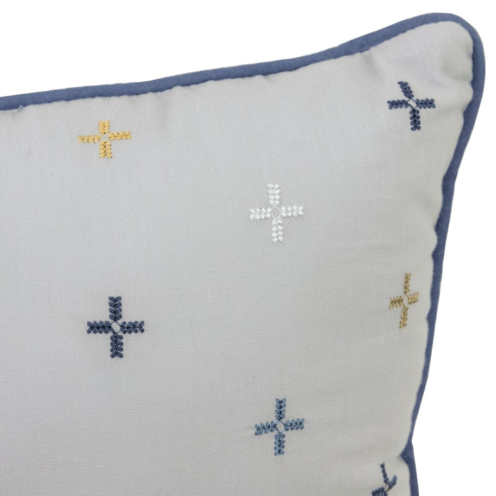 Porch & Den Braga Multicolored Embroidered Boudoir Pillow