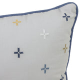Porch & Den Braga Multicolored Embroidered Boudoir Pillow