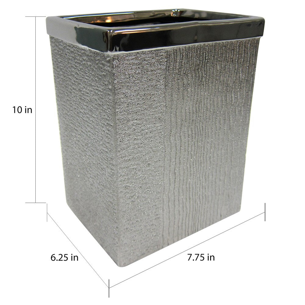 Croscill Roebling Stripe Wastebasket