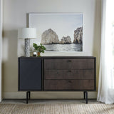 Cross Dark Gray Solid Oak King or Queen 3pc or 4pc Bedroom Set