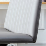 Cross Legged Office Desk Chair No Wheels Padded Modern Swivel Height Adjustable Wide Seat Computer Task Vanity Chair