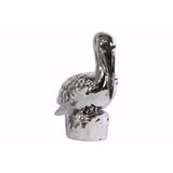 Crouching Pelican Figurine-Silver