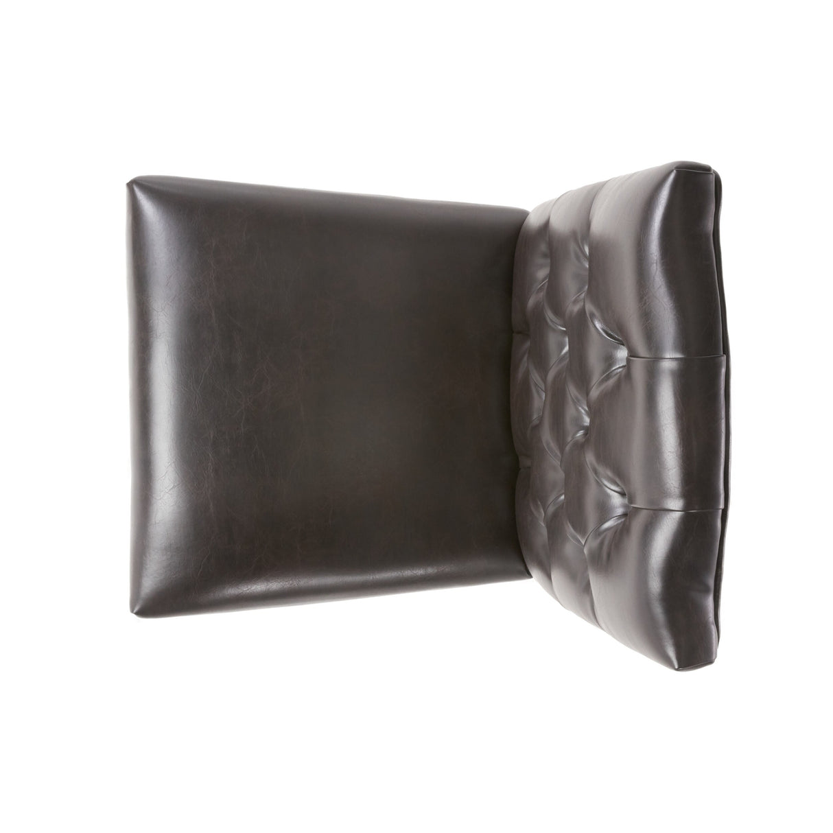 Crown Top Brown Bonded Leather Dining Chair (Set of 2) by Christopher Knight Home