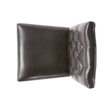Crown Top Brown Bonded Leather Dining Chair (Set of 2) by Christopher Knight Home