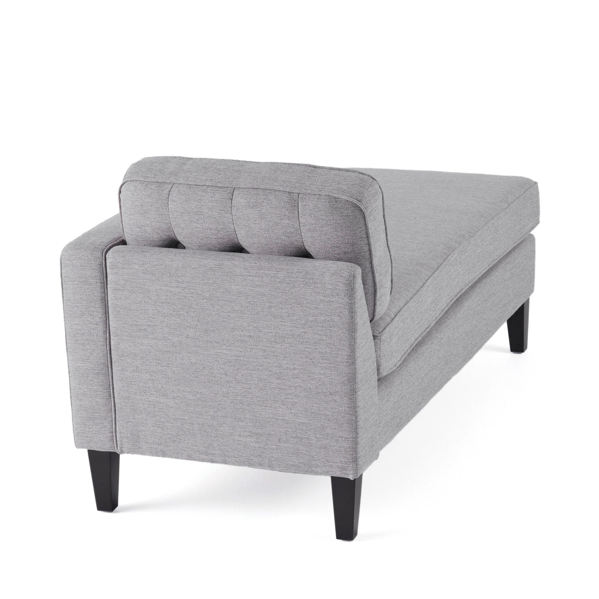 Crowningshield Upholstered Chaise Lounge with Arm by Christopher Knight Home