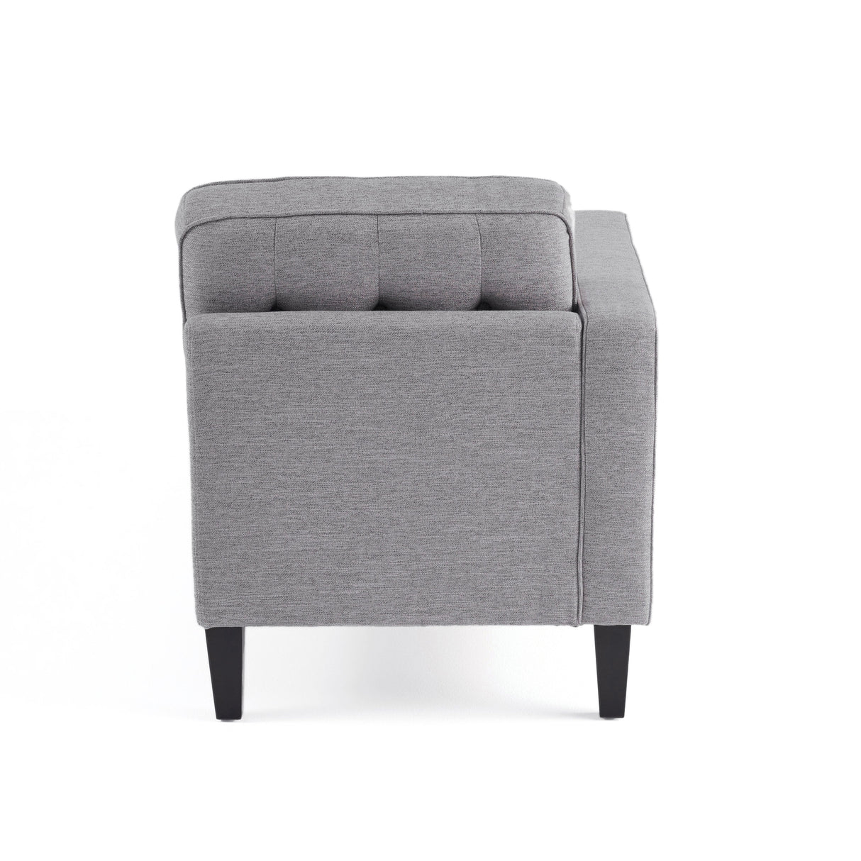 Crowningshield Upholstered Chaise Lounge with Arm by Christopher Knight Home