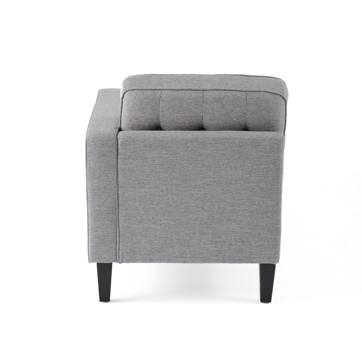 Crowningshield Upholstered Chaise Lounge with Arm by Christopher Knight Home