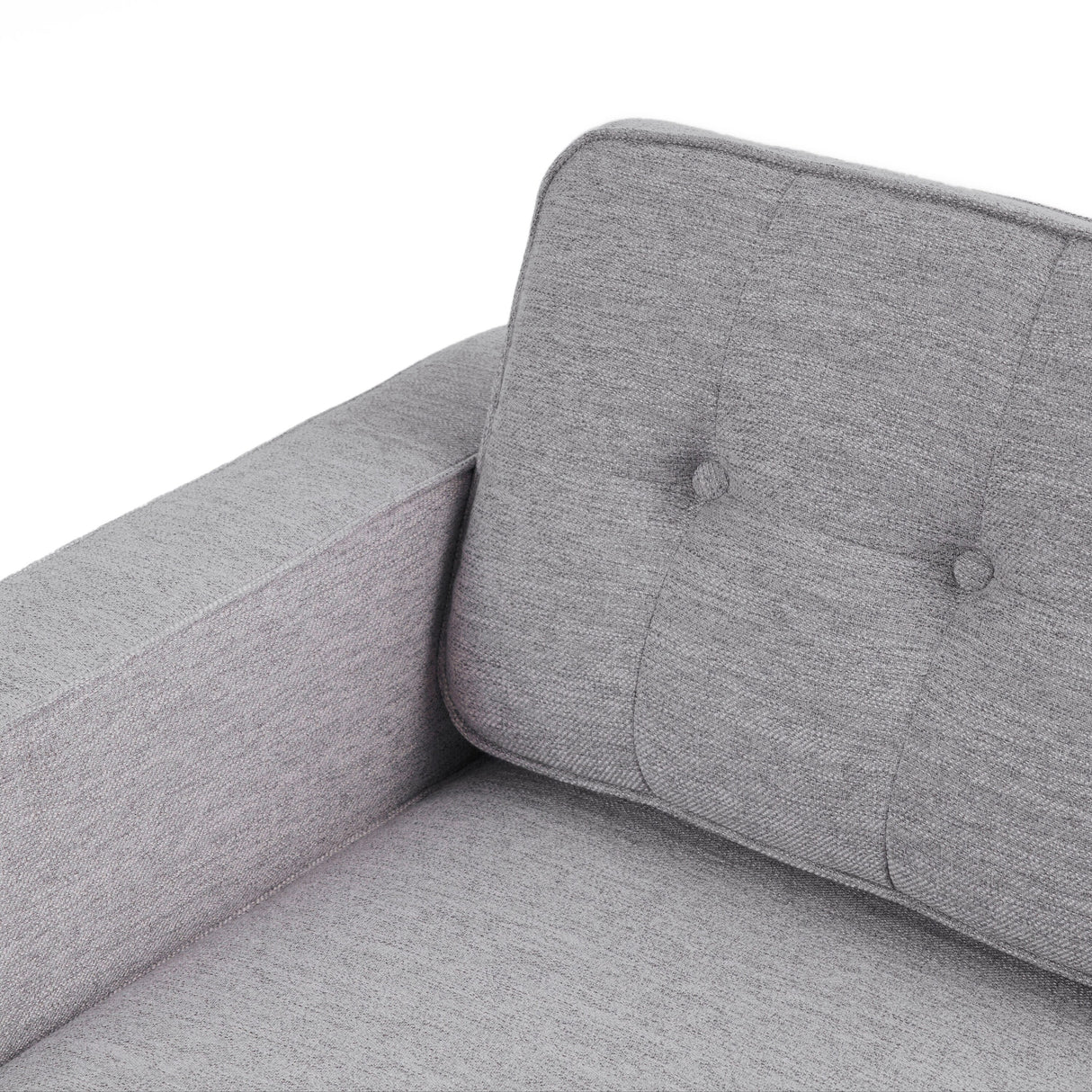 Crowningshield Upholstered Chaise Lounge with Arm by Christopher Knight Home