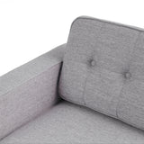 Crowningshield Upholstered Chaise Lounge with Arm by Christopher Knight Home