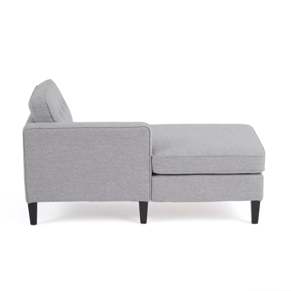 Crowningshield Upholstered Chaise Lounge with Arm by Christopher Knight Home