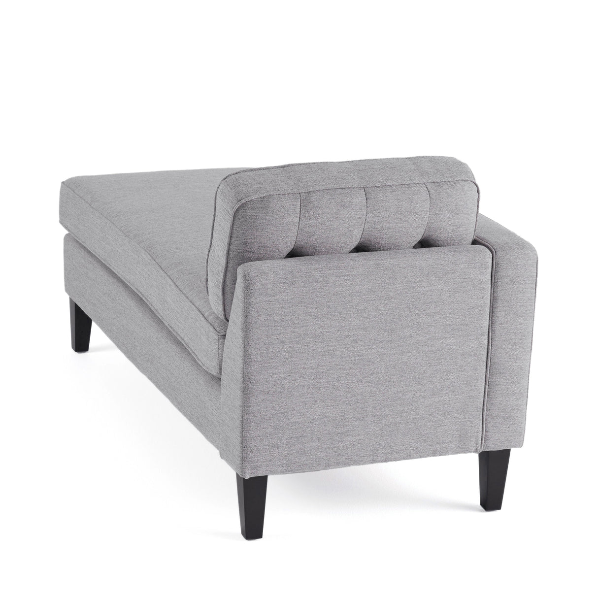 Crowningshield Upholstered Chaise Lounge with Arm by Christopher Knight Home