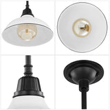 Croydon 12.25" 1-Light Farmhouse Industrial Indoor/Outdoor Iron LED Pendant, by JONATHAN Y - 12.25