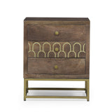 Croydon Contemporary Wooden Night Stand by Christopher Knight Home