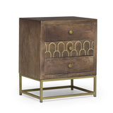 Croydon Contemporary Wooden Night Stand by Christopher Knight Home