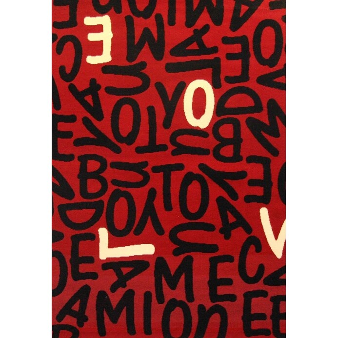 Crush Abstract Olefin Area Rug by Greyson Living