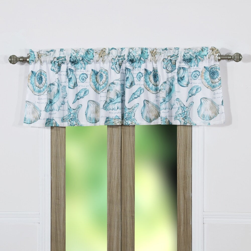 Barefoot Bungalow Cruz Extra Wide Coastal Window Valance