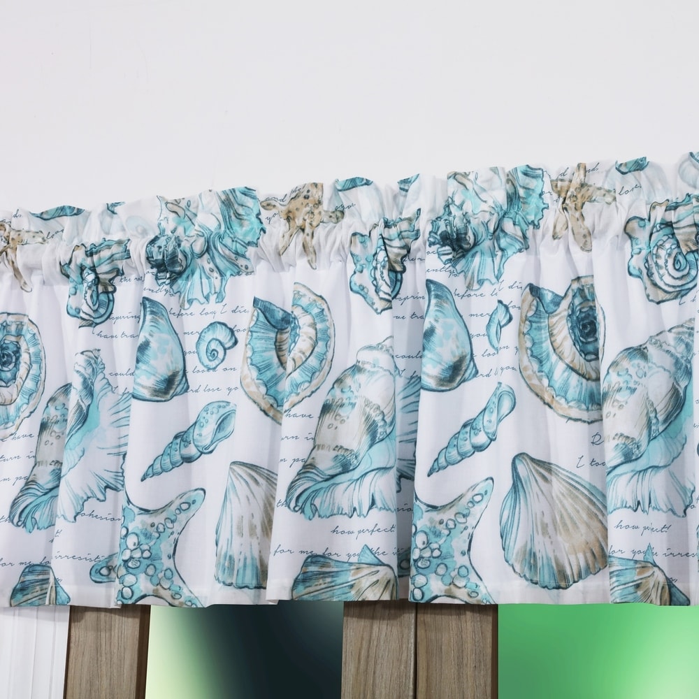 Barefoot Bungalow Cruz Extra Wide Coastal Window Valance