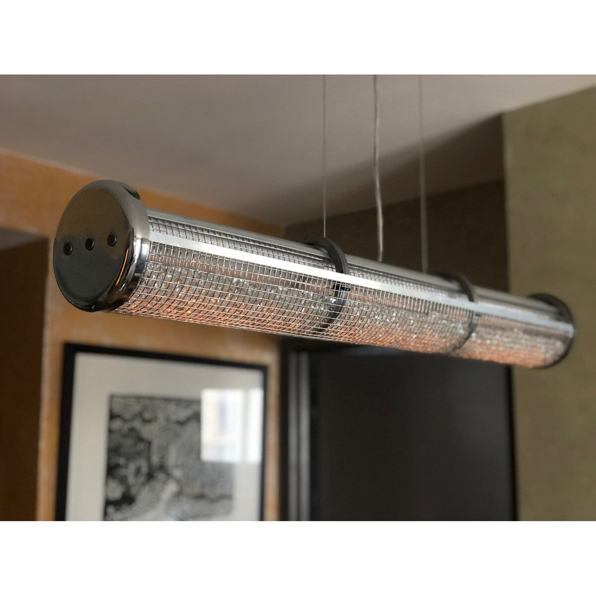 Shimmery LED Linear Suspension - 36 x 5.5 x 5.5