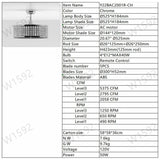 Crystal Caged Ceiling Fan with Lights Remote Control, 20".67 Enclosed Ceiling Fan, Rustic Farmhouse Ceiling Fan with Light