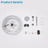 Crystal Caged Ceiling Fan with Lights Remote Control, 20".67 Enclosed Ceiling Fan, Rustic Farmhouse Ceiling Fan with Light