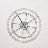 Crystal Caged Ceiling Fan with Lights Remote Control, 20".67 Enclosed Ceiling Fan, Rustic Farmhouse Ceiling Fan with Light