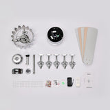 Crystal Ceiling Fan Reversible Blades 3 Wind Speeds Remote Control