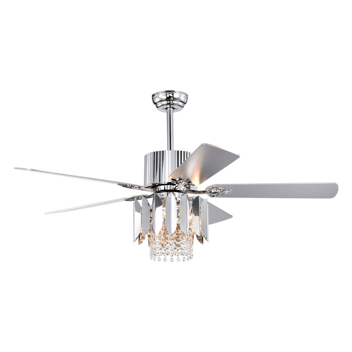 Crystal Ceiling Fan Reversible Blades 3 Wind Speeds Remote Control