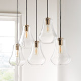 Crystal Home LED LED Island Pendant Novelty Silver, Multicolor, Multic - Exact Size