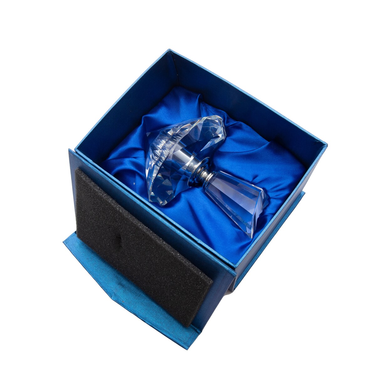 Crystal Leaning Perfume Bottle - 5.5x5.5x1.0