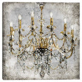 Crystal Luxe I Gold by Studio Arts Canvas Art Print