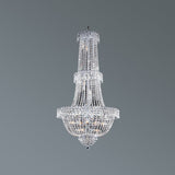 Crystal World 20 Light Chandelier Imperial Silver - Exact Size