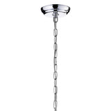 Crystal-and-Iron Five-Light Chandelier