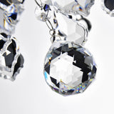 Crystal-and-Iron Five-Light Chandelier