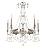 Harlow 5-light Polished Nickel/ Crystal Chandelier - Polished Nickel