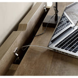 Cube Storage Office Desk, White