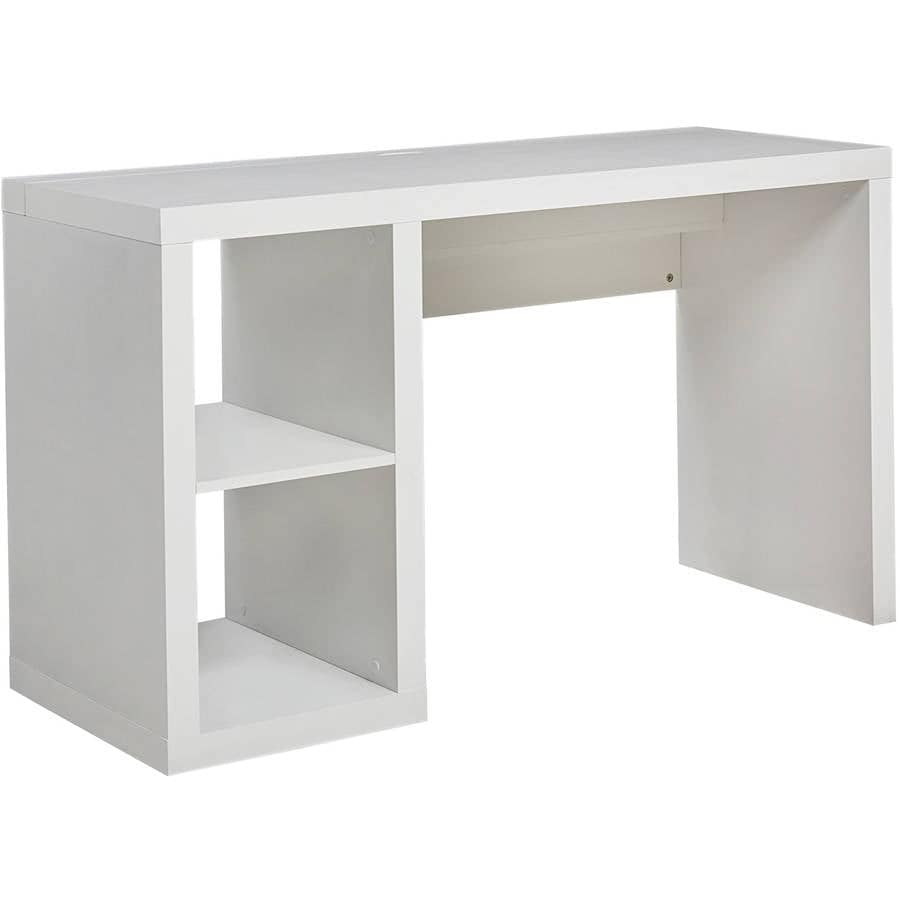 Cube Storage Office Desk, White