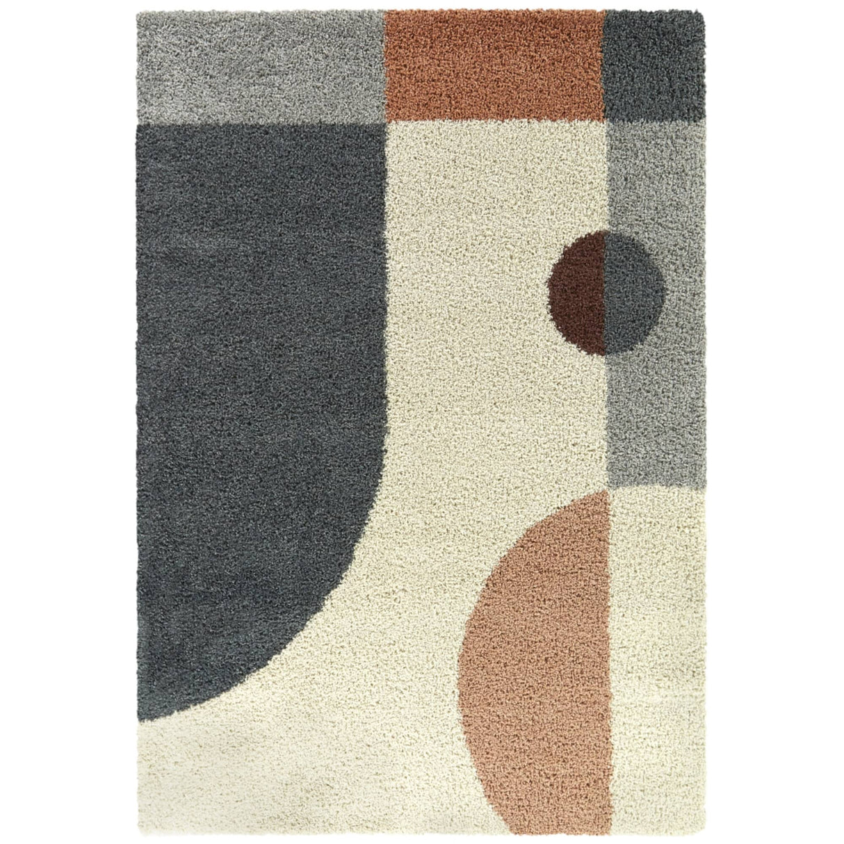 Cubitt Modern Geometric Shag Area Rug