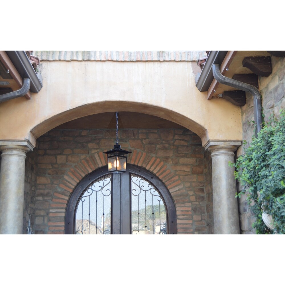 Cullen 1 Light Hanging Exterior Lighting in Imperial Black Finish