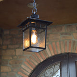 Cullen 1 Light Hanging Exterior Lighting in Imperial Black Finish